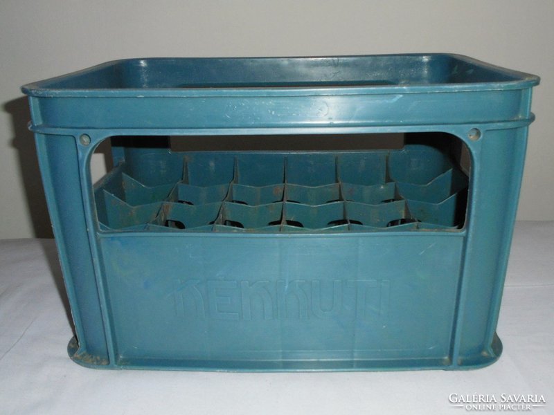 Retro blue-blue mineral water plastic compartment - for 24 x 0.2 L bottles