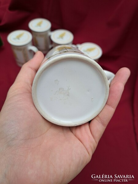 Gyönyörű gyógynövényes porcelán virágos teaszűrős szűrős teásbögre bögre bögrék, nosztalgia darab