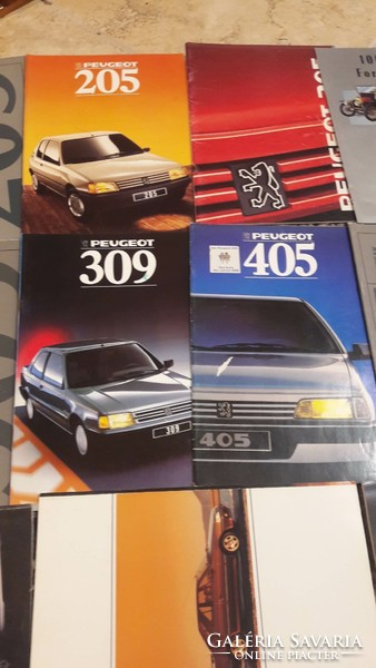 15 Peugeot veteran car brochures, advertising publications