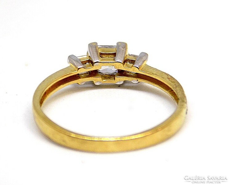 Gold ring with stone (zal-au107031