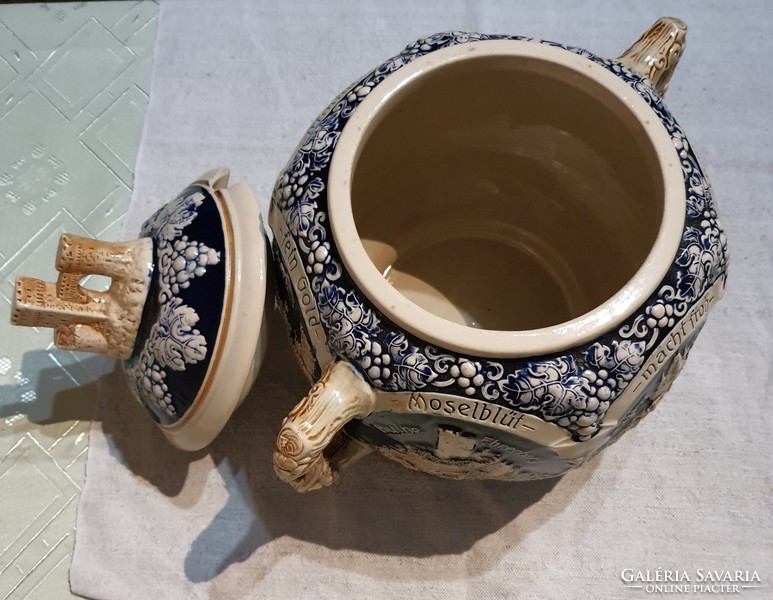 German noble Burgenland ceramic punching dish 6 liters.