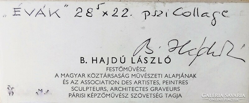 FK/347 - B. Hajdú László – Évák