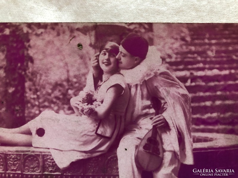 Antik romantikus képeslap                          -2.