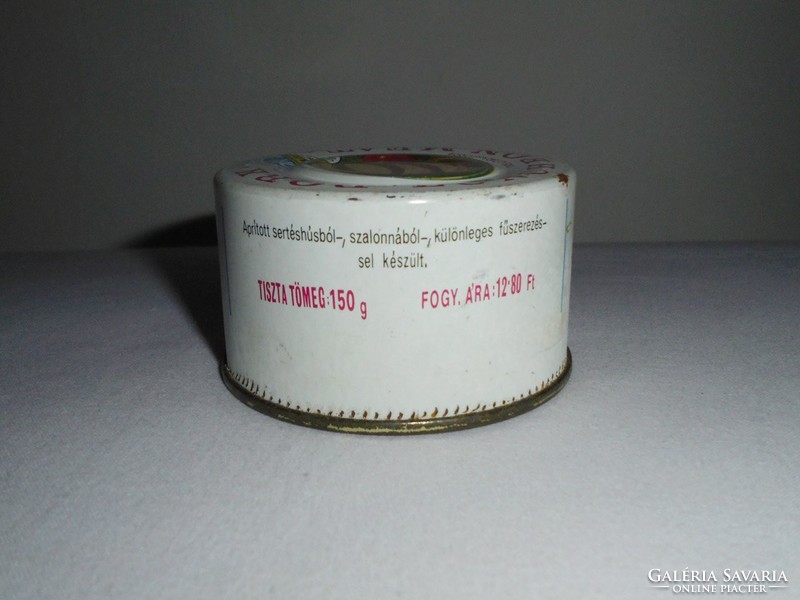Retro konzerv doboz konzervdoboz - Debreceni Uzsonnahús löncshús - Debrecen Konzervgyár 1980-as évek