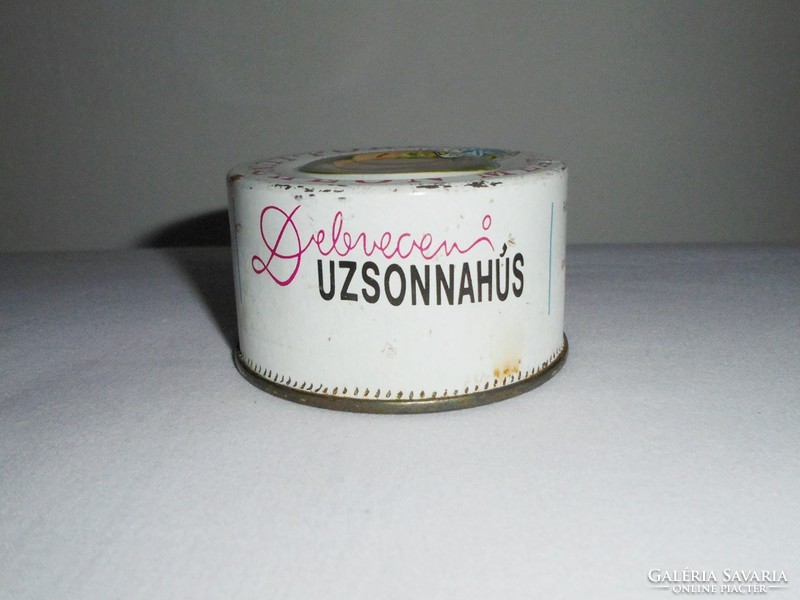 Retro canned food tin can - Debrecen snack meat lentil meat - Debrecen cannery 1980s