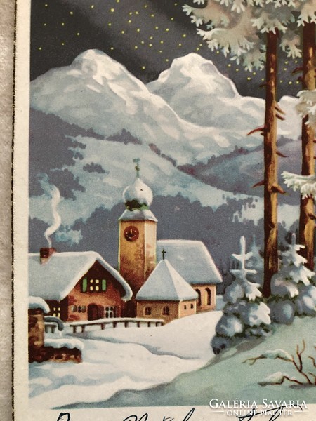 Régi Karácsonyi  képeslap                   -2.