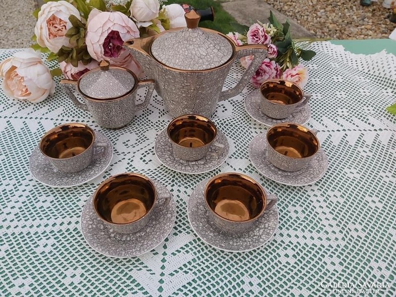 Beautiful fs stas romania ? Porcelain coffee set set cup jug sugar holder nostalgia collectors