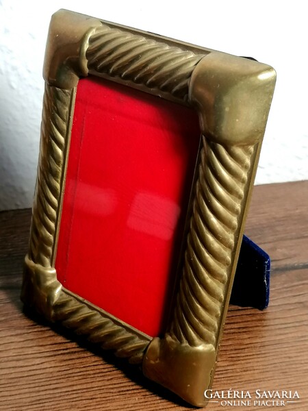 Old and thick copper picture frame