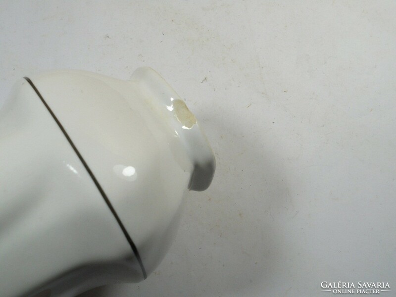 Retro old German marked ceramic glazed milk pouring spout - apulum studio