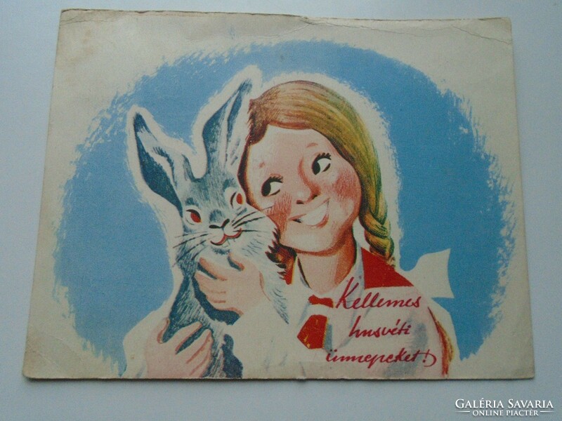 D192270 Sipka John with the pioneer bunny Easter 1948-50 propaganda sheet