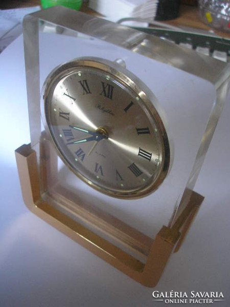 N 35 luxury Japanese rhythm mechanical gilded case accurate table clock rarity