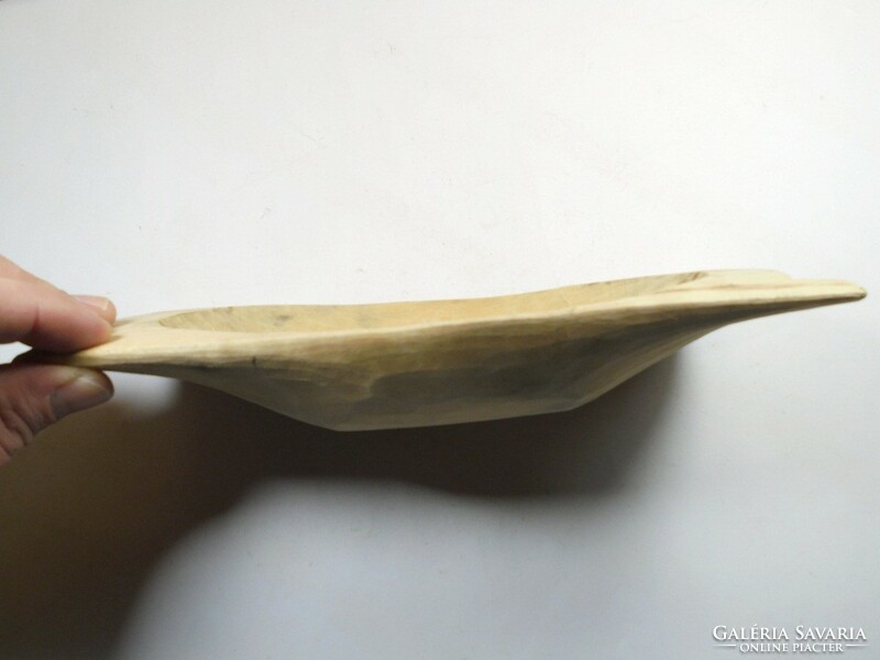 Retro hand-carved wooden mini small turtle decorative bowl bowl holder length: 22.5 cm