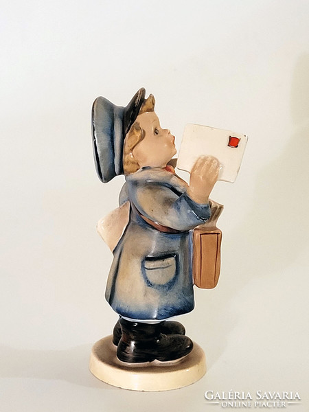 Hummel Postman Boy | love letter porcelain boy figurine courier