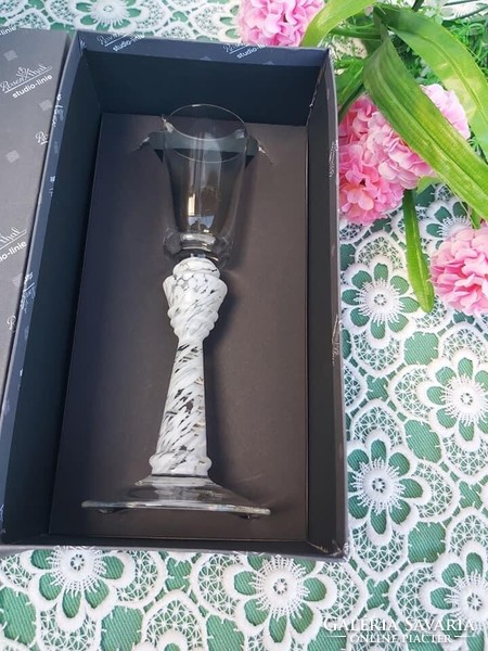 Gyönyörű Rosenthal talpas üveg üvegpohár pohár 21 cm Gyűjtői darab