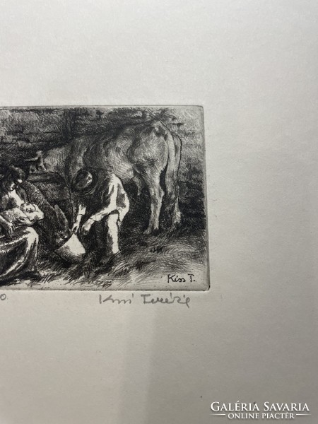 3 etchings by Terezia Kiss for sale