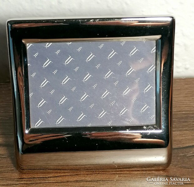 Thickly silvered, marked English picture frame