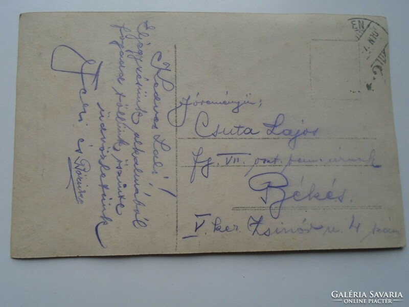 D192341   Régi  képeslap  -Édes óra, boldog óra -Debrecen  - Csuta Lajos, Békés 1920k