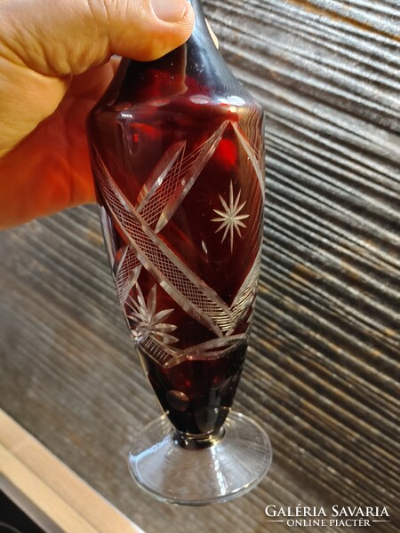 Színes üveg kristály likőrös pálinkás boros butella kiöntő  üveg palack dugóval whiskys