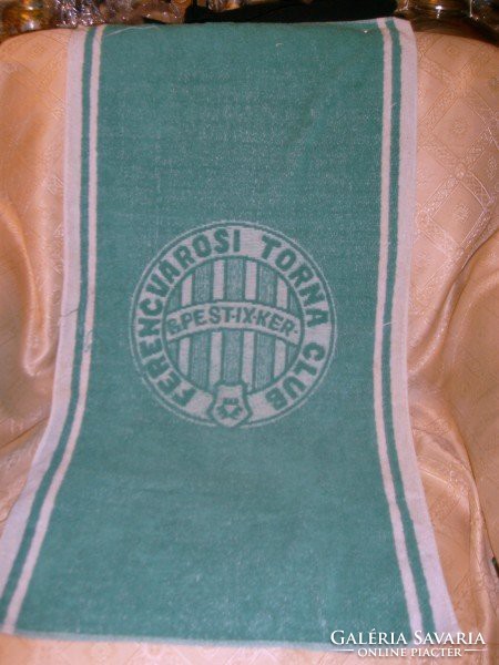 1965 Fradi thick towel relic Ferencváros - Manchester United 2:1 vvk