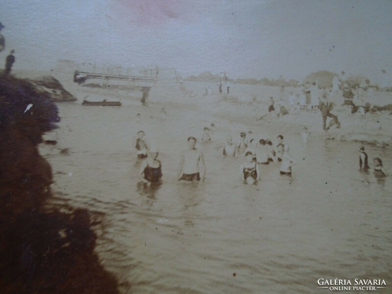 D192317 Régi fotó  Dunakanyar?   Strand  ca 1910