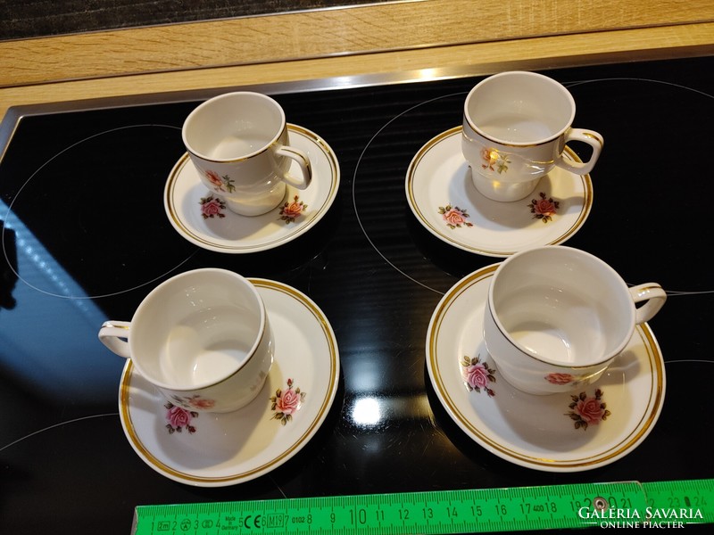 Hollóház porcelain 4-piece coffee set