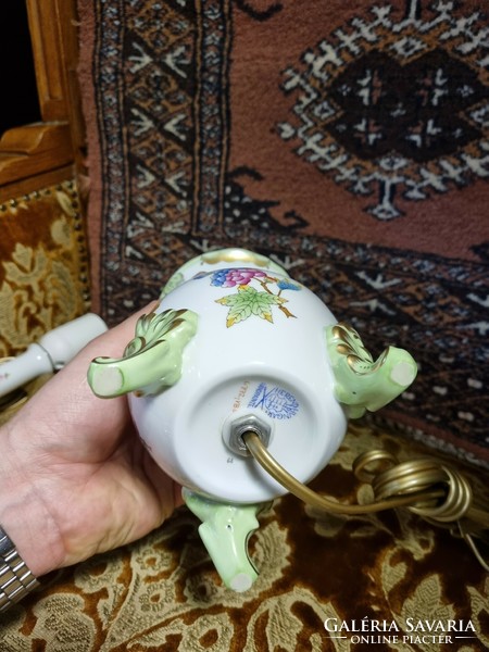 Herendi viktória mintás porcelán lámpa