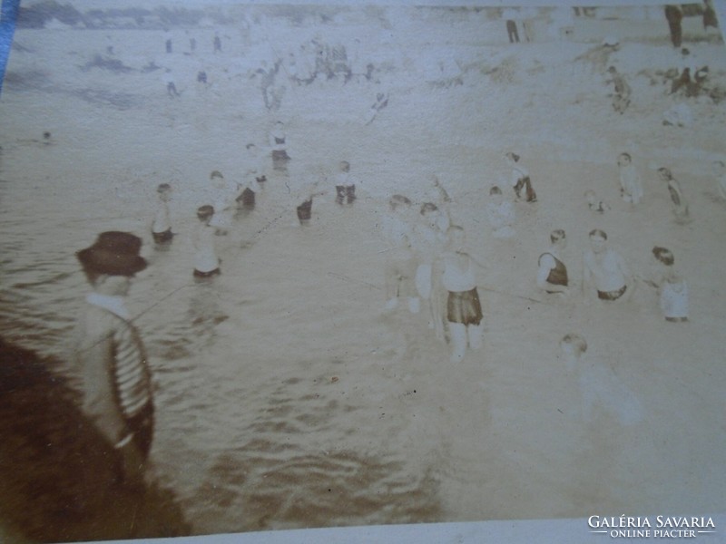 D192318 old photo Danube Bend? Beach ca 1910
