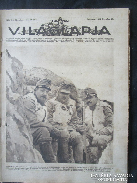 I. VILÁGHÁBORÚ MAGAZIN 1915 Tolnai Világlapja világháborús karácsony különszám
