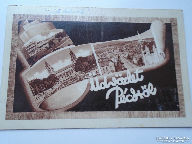 D192350 old postcard Pécs p 1951