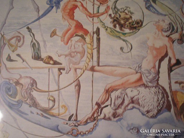 N3 salvador dali rare 88 x 60 cm plexiglass protective picture rarity for sale as a gift