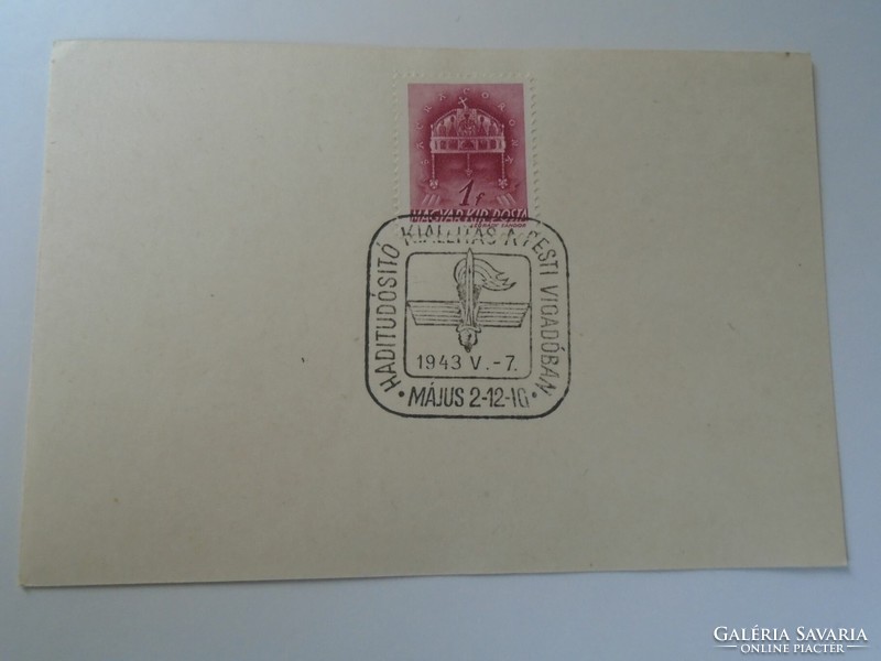 D192470 occasional/advertising stamp war correspondent exhibition in the Vigado 1943