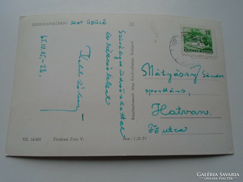 D192411    Régi képeslap -DÉDESTAPOLCSÁNY 1965