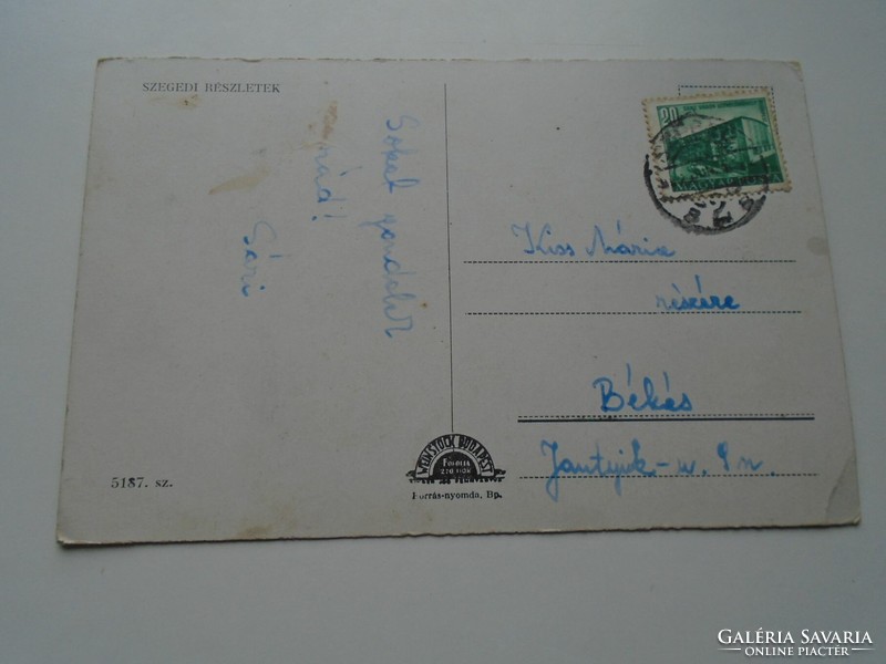 D192379   Régi képeslap - SZEGED - Weinstock - 1940k   - Békés