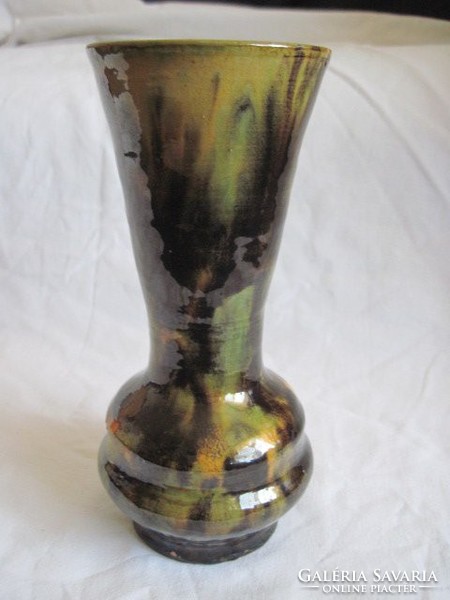 Antik majolika váza  21 cm