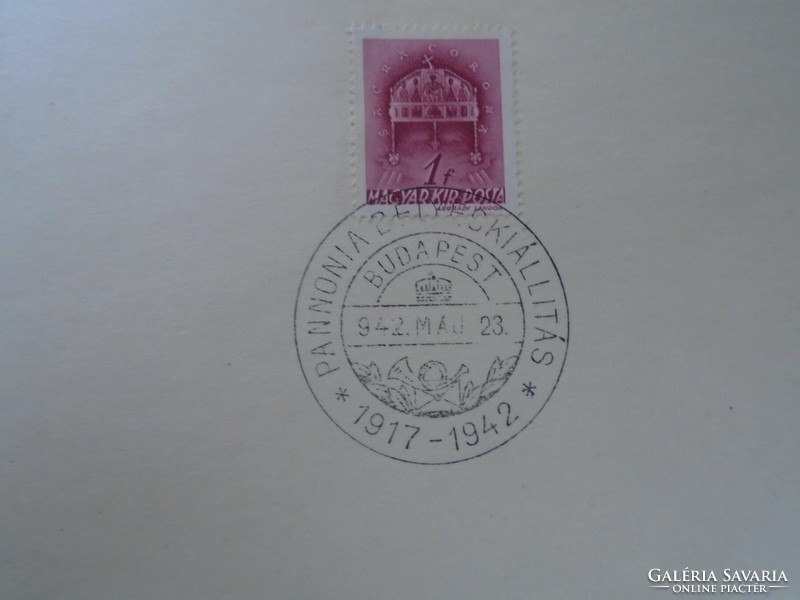 D192451 occasional stamp - Budapest Pannonia stamp exhibition 1917-1942