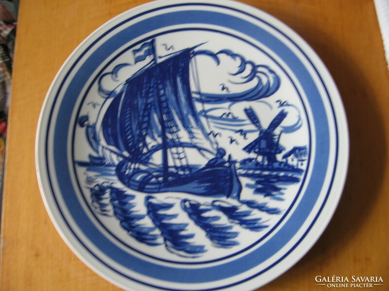 Seltmann weiden scharfeuer decor blue delft motif sea view wall decorative plate