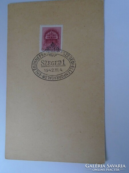 D192453  Alkalmi bélyegzés  Szeged - Szegedi Ellenforradalom Emlékünnep 1942