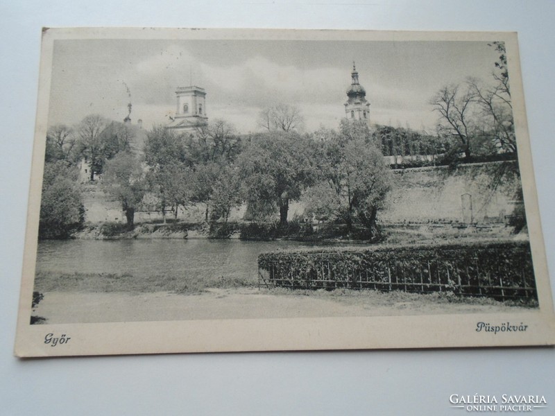 D192363 old postcard - Győr - píspökvár - 1940s márton jenő levy. Ludvig Gabriella Gyula