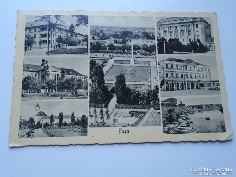 D192353 old postcard - baja 1941 - ludvig gabika gyula