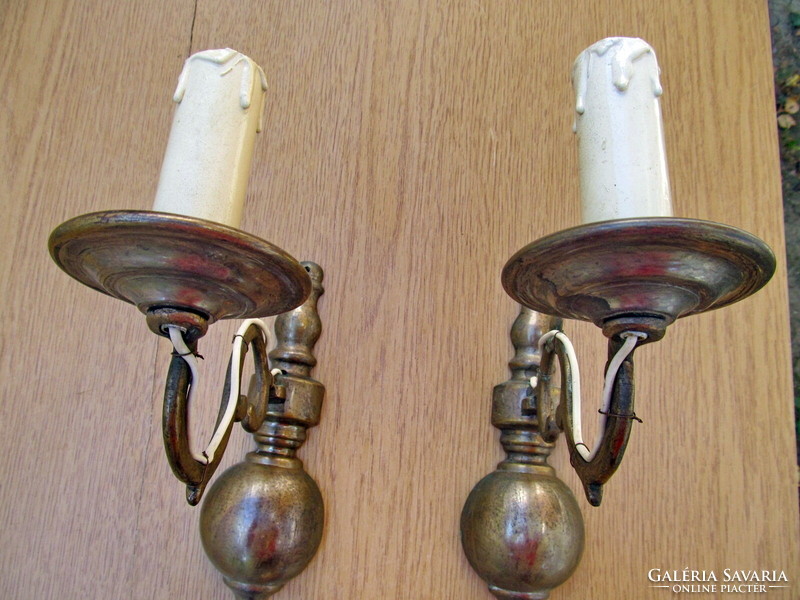 Copper wall arm pair, wall decoration (bulb)