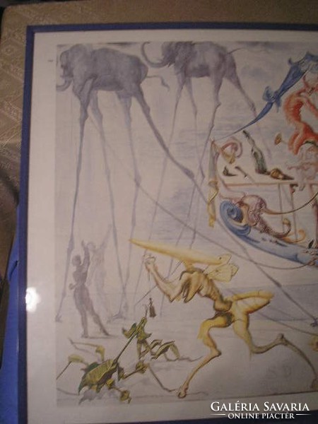 N3 salvador dali rare 88 x 60 cm plexiglass protective picture rarity for sale as a gift