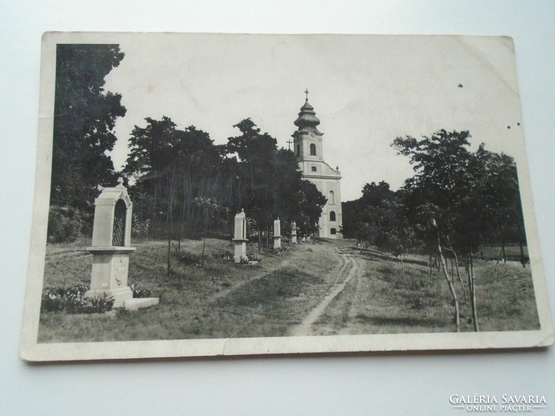 D192390   Régi képeslap - Máriabesnyő  Kegytemplom - Gödöllő  1943