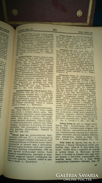 Christian Hungarian public life almanac-economic encyclopedia i.-II.. 1940 Pátria literary shoulder.Rt.