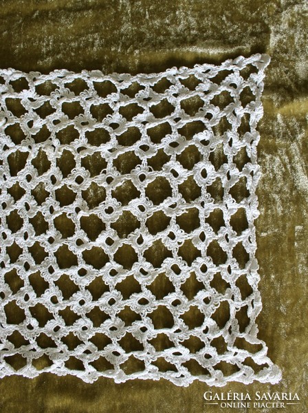 Lace tablecloth, beautiful crocheted needlework, showcase lace