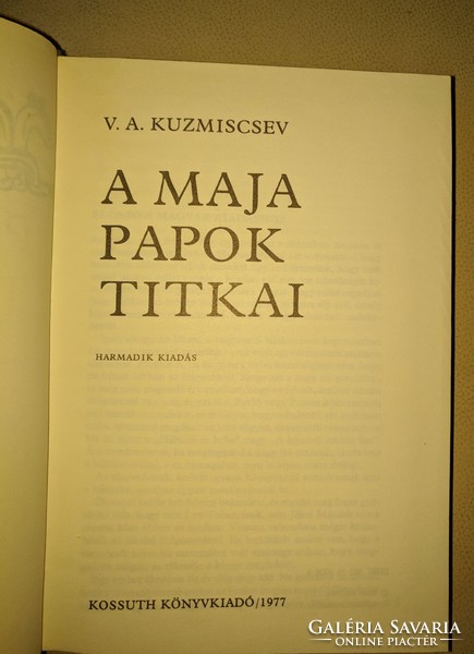 V.A. Kuzmicsev: A maja papok titkai  1977