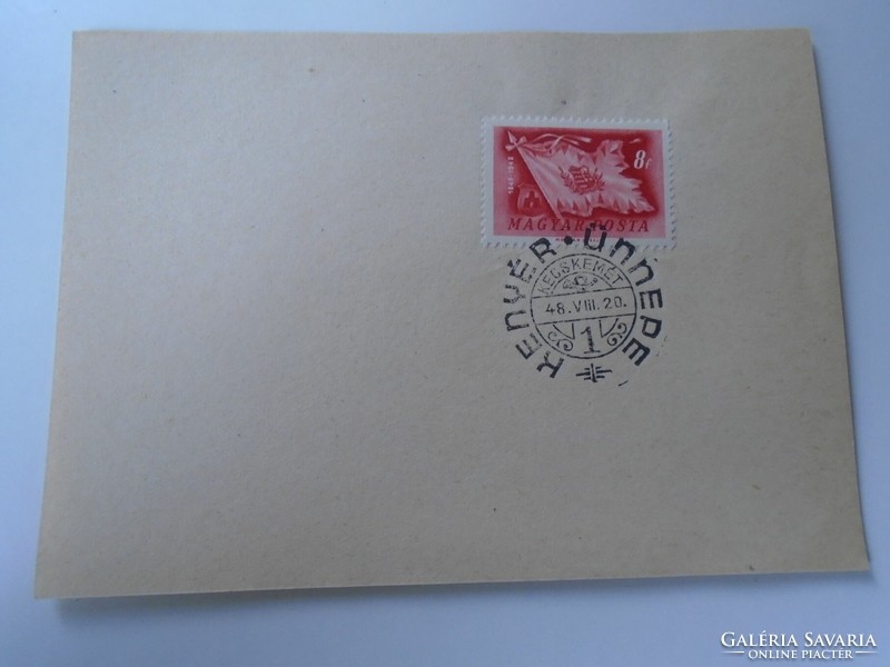 D192501  Alkalmi bélyegzés - KENYÉR ÜNNEPE  Kecskemét  1948