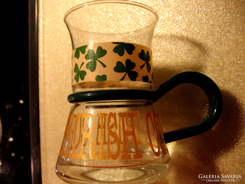 Igazi ritkaság! Lóherés Bodum INSPIRATION dán Irish coffee pohár