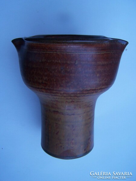 Retro vase with special glaze circa 1960