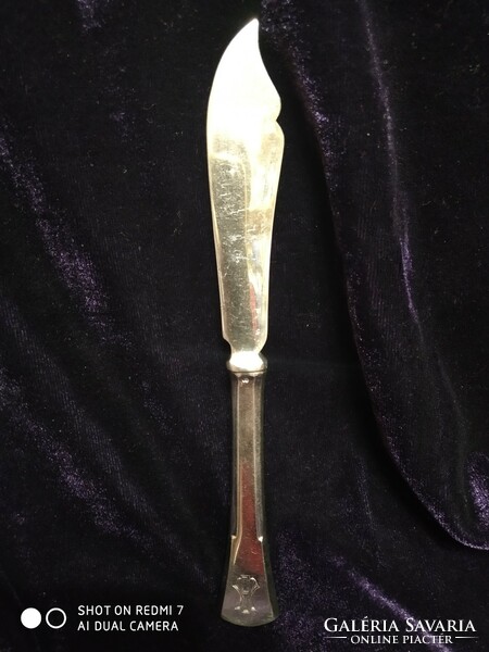 Silver (800 diana) English style blue silver butter knife. /40.4Gr./