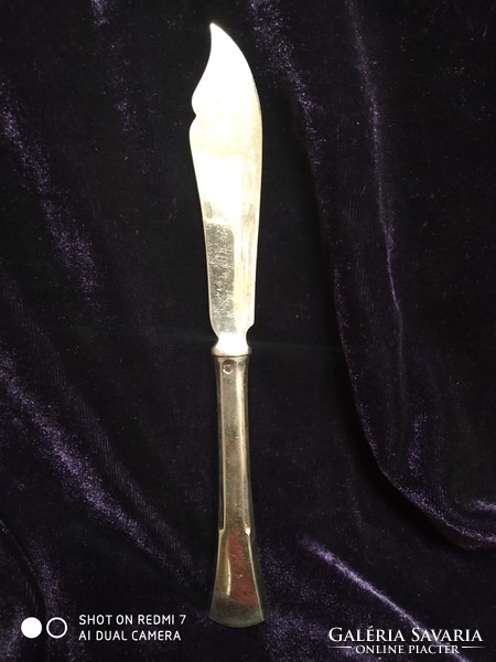 Silver (800 diana) English style blue silver butter knife. /40.4Gr./